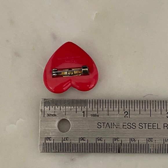 Vintage Hallmark brooch heart checkerboard. - Picture 6 of 6